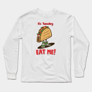 Taco Tuesday Red Long Sleeve T-Shirt